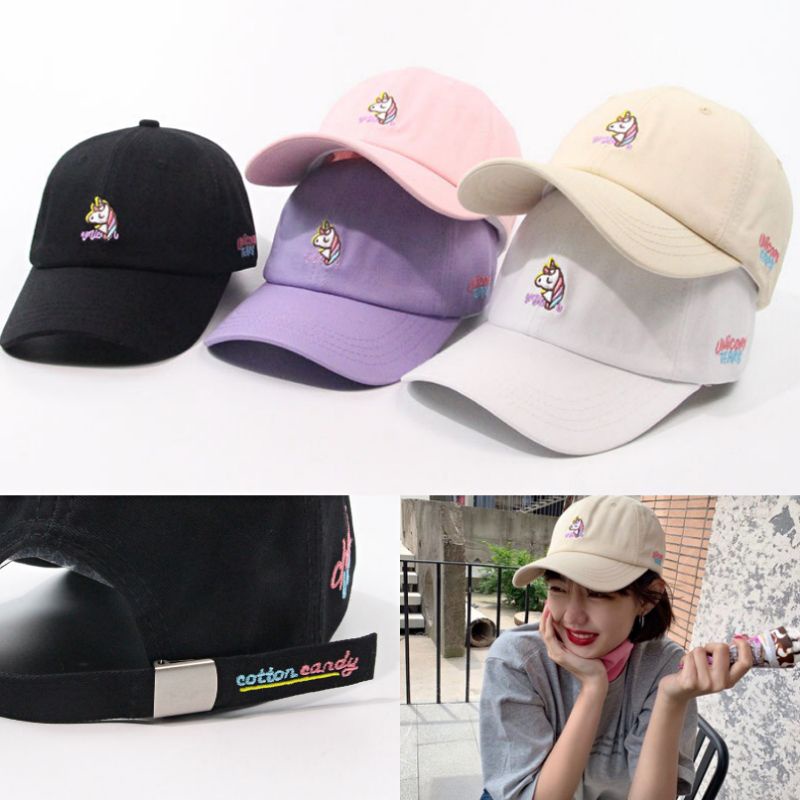 0พร้อมส่งทันที หมวกเเก๊ปเบสบอลปักด้านหน้า ยูนิคอร์น ล่าสุด .