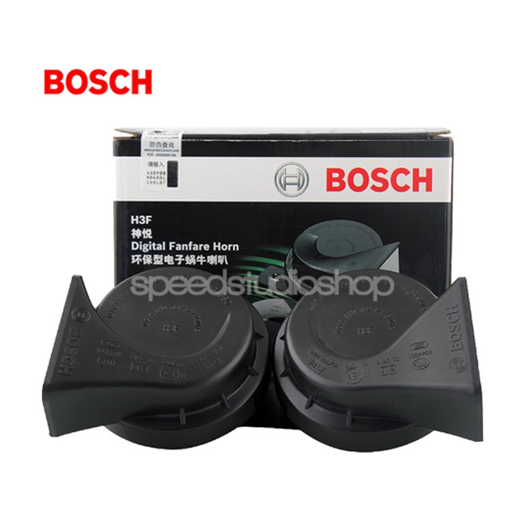 Speed Studio แตร bosch h3f แตรรถธรรมดา เสียงรถเบนซ์ ไม่ต้องต่อรีเลย์ รุ่น H3F 12V (สีดำ)