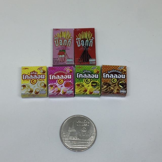 ของจิ๋ว - กล่องขนมจำลอง 8ชื้น ขนาดเทียบสเกล 1:8,1:6