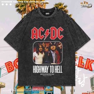 ย้อนยุคเสื้อยืด แขนสั้น พิมพ์ลาย Acdc โอเวอร์ไซซ์ | เสื้อยืด ซักได้ | เสื้อยืด ขนาดใหญ่ | เสื้อยืด สไตล์วินเทจ | Acdc ทา