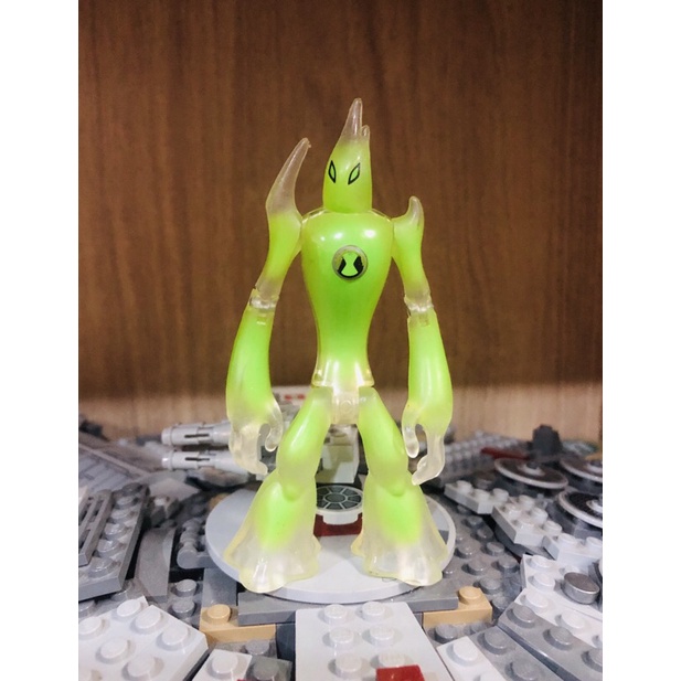 Rare Ben 10 Alien Force Goop Defender Transparent no Antenna Figure Bandai