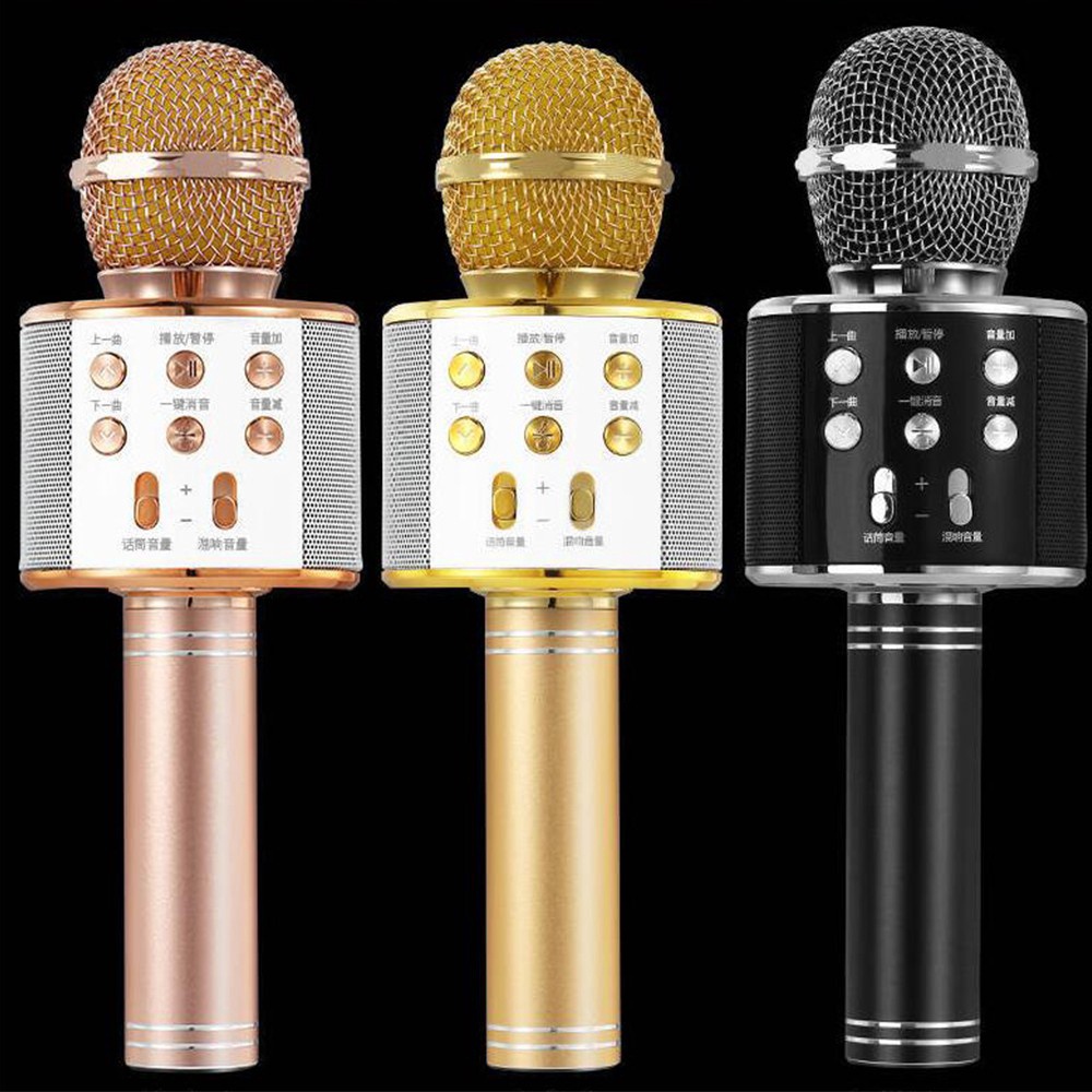 ไมโครโฟน ♡q7 ลำโพงไมโครโฟนบลูทู ธ คาราโอเกะ Microphone Bluetooth Karaoke☀ 5zpxddmysq Thaipick