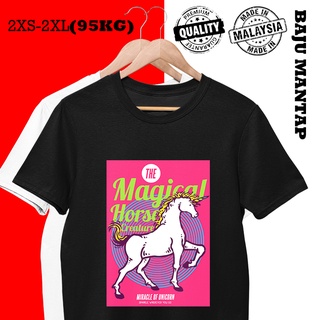 เสื้อแฟชั่นผญ sexy - เสื้อยืดม้าวิเศษผู้หญิงLENGANPENDEKUNISEXTEEGRAFIKBAJULELAKIPEREMPUANWANITAMUR