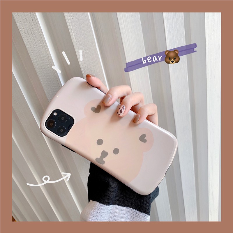 Silly bear 11Pro Max Apple X / XS / XR mobile phone shell iPhone7p / 8plus female set silicone personality creative cute