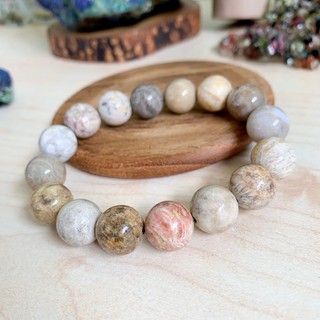 กำไลข้อมือ หินนำโชค หินธรรมชาติ แจสเปอร์ทะเลทราย Desert Jasper หินแห่งการสร้างแรงบันดาลใจ