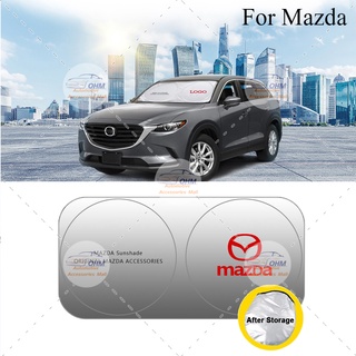 ม่านบังแดดกระจกหน้ารถยนต์ ป้องกันรังสียูวี สําหรับ Mazda CX-30 CX-8 Mazda3 CX-3 CX-9 Mazda6 CX-5 Mazda2