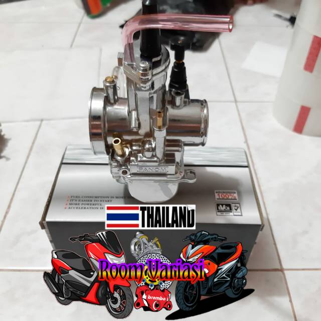 KARBURATOR KARBU PWK 28 KOTAK PANOM CHROME MODEL KITACO CARBULATOR PWK 28 KOTAK
