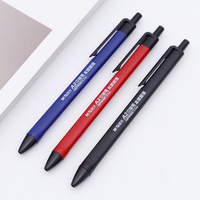M&g 0.7 มม. A2 ปากกาเจล พับเก็บได้ สีน้ําเงิน / แดง / ดํา แห้งเร็ว