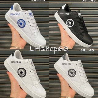 ✔️รองเท้าผ้าใบ converes งานหนัง มี39-45 สินค้าพร้อมส่ง✔️