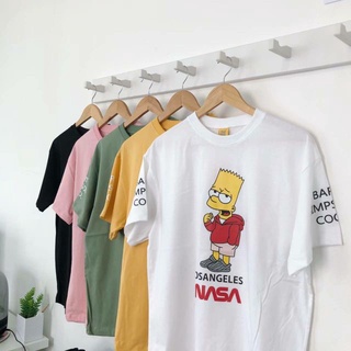 ☞™(ลด 50 ทันที ใส่โค้ด WUQQCL) พร้อมส่ง เสื้อโอเวอร์ไซส์ สกรีน Simpson NASA