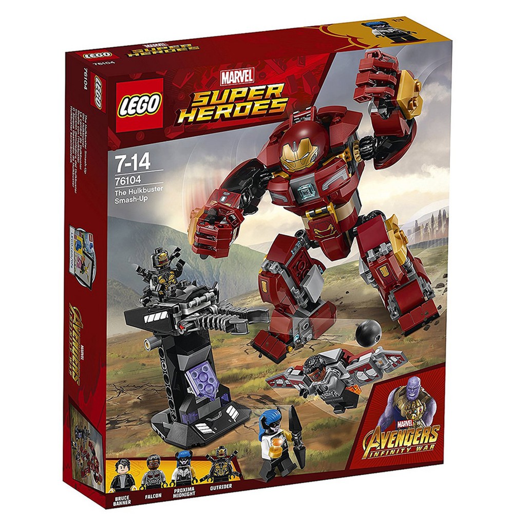 76104 : LEGO Marvel Avengers The Hulkbuster Smash-Up (สินค้ากล่องไม่สวย มีรูปสินค้าจริง)