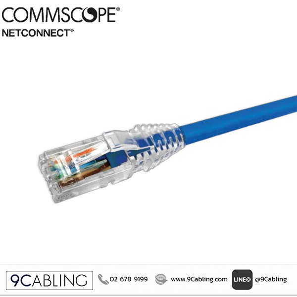 [พร้อมส่ง/NetConnect] : Commscope NetConnect NPC06UVDB-BLFXXX - Patch Cord Cat6, CM, Blue