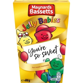 Jelly Babies Carton Maynards Bassetts 460 g/กล่องเยลลี่เด็ก Maynards Bassetts 460 ก