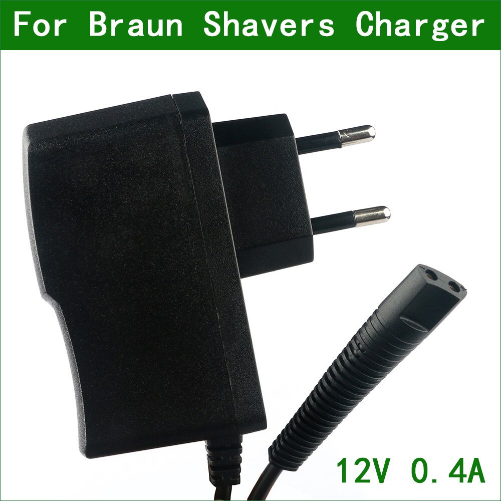 12V 0.4A 2-Prong EU Wall Plug AC Power Adapter Charger สําหรับ Braun เครื่องโกนหนวด 5415 5416 5497 5