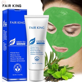 Green Tea Facial Mask Deep Cleaning Dissolve Blackheads Shrink Pores Refreshing Oil Control