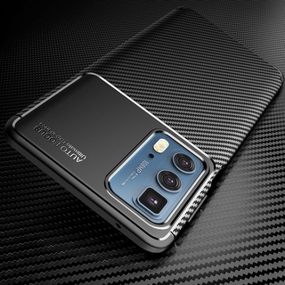 เคสคาร์บอนไฟเบอร์ กันกระแทก หรูหรา สําหรับ Motorola Edge 20 Pro