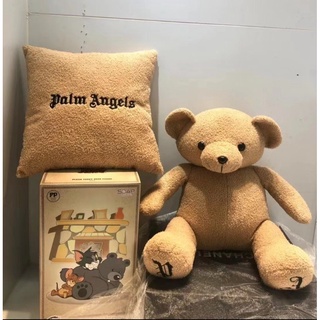 PALM ANGELS PA BROWN/BLACK SIGNATURE TEDDY BEAR TOY ตุ๊กตาหมีเทดดี้ แบรนด์ปาล์มแองเจิล หมีสีน้ำตาล อุ้งเท้าปักตัวหนังสือ