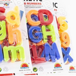 ProudNada Toys ของเล่นเด็ก ตัวอักษร ABC แม่เหล็ก พิมพ์ใหญ่ เล็ก ตัวเลข H.M. TOYS MAGNETIC LETTERS&NUMBERS NO.HM1175A