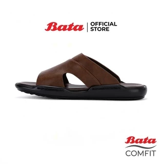 Bata บาจา รองเท้าแตะลำลองแบบสวม ใส่ง่าย น้ำหนักเบา ไม่ลื่น สำหรับผู้ชาย รุ่น SANDO สีน้ำตาล 8714442