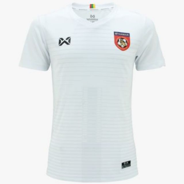 ของแท้ 100% เสื้อฟุตบอล ทีมชาติพม่า  ปี 2019 สีขาว Myanmar National Football Team Jersey