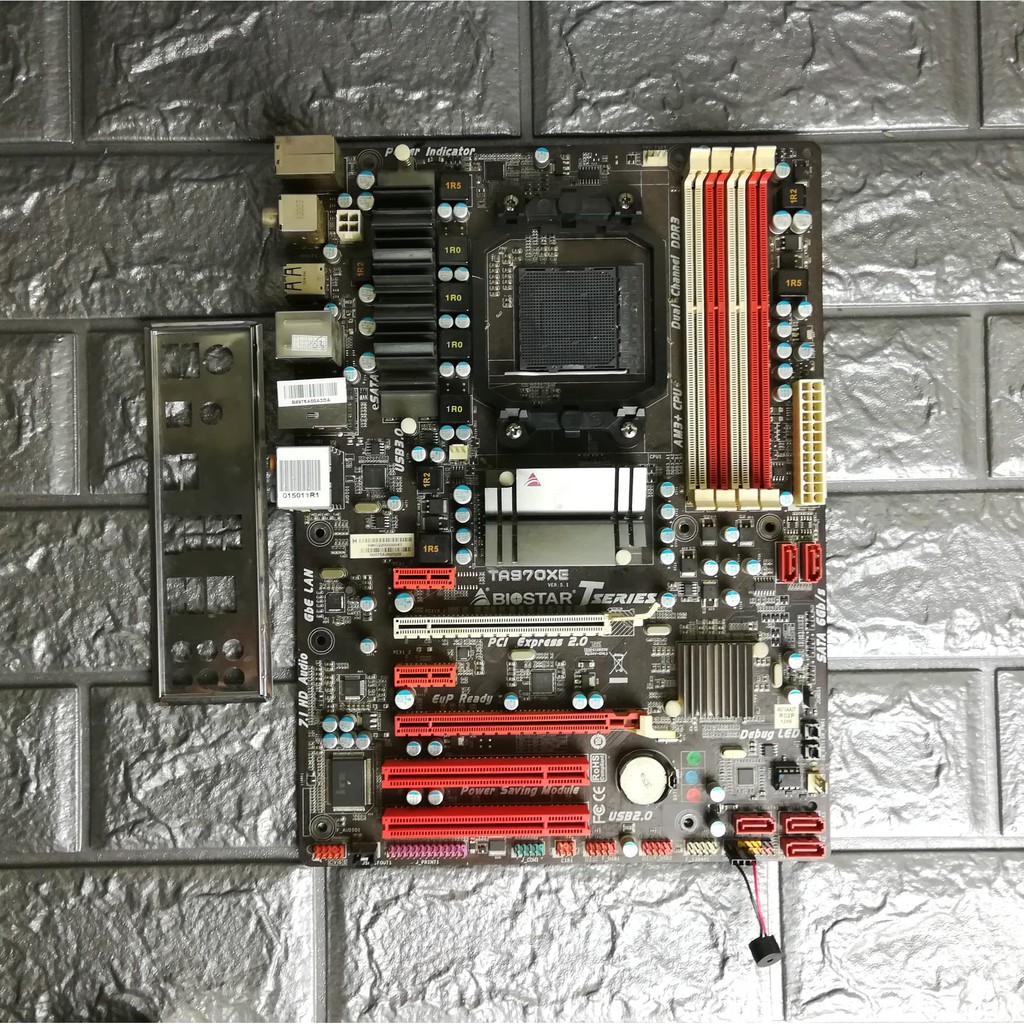 ⚡️เมนบอร์ด BIOSTAR TA970 XE Socket AM3+ (มีฝาหลัง) ฟรีSpeakerเมนบอร์ด
