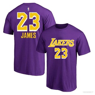 เสื้อยืดแขนสั้น คอกลม พิมพ์ลาย ACE NBA LA Lakers James Davis พลัสไซซ์ สําหรับผู้ชาย และผู้หญิง