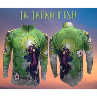 JK Thailand เสื้อตกปลา JK JAPAN FISH ป้องกันรังสี UV 80% แห้งเร็ว