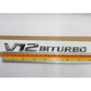 Logo V12BITURBO ของรถ Benz