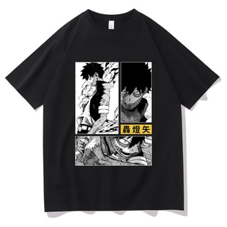 เสื้อยืด ผ้าฝ้าย พิมพ์ลายกราฟฟิค My Hero Academia Dabi ทรงหลวม แฟชั่นฤดูร้อน สไตล์คลาสสิก สําหรับผู้ชาย และผู้หญิง