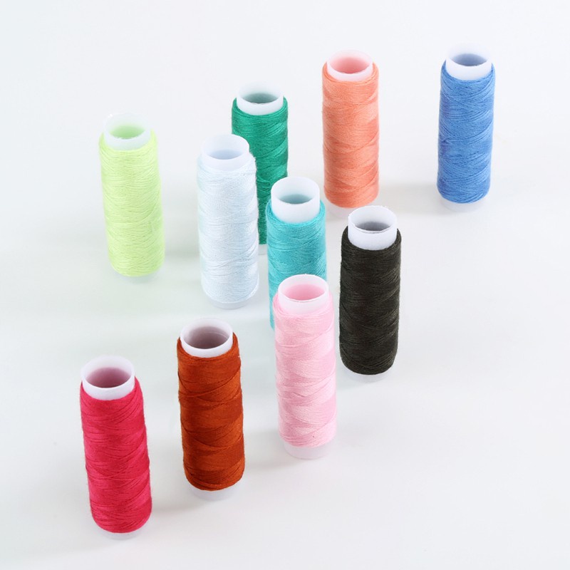 DUWEN 39 ชิ้นสีผสมเส้นด้ายโพลีเอสเตอร์ 100% ด้ายเย็บผ้าเครื่องม้วนมือเย็บปักถักร้อย 200 หลาแต่ละ Spool สำหรับชุดเย็บผ้าที่บ้าน ราคา ถูกที่สุด ดีลบีเคเค แกลเลอรีภาพที่ 4