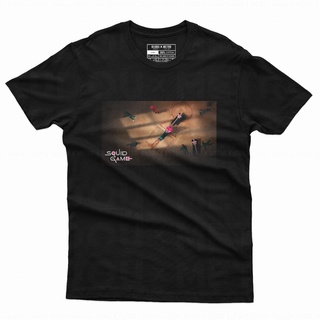 เสื้อยืด พิมพ์ลายเกมปลาหมึก Play or die drama Nxtflix Episodes สไตล์เกาหลีS-5XL