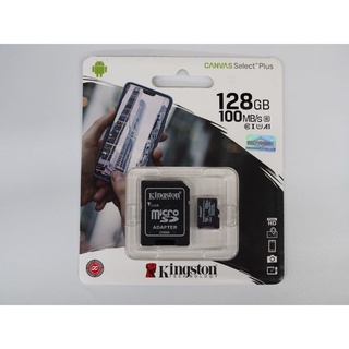 kingston Micro SD Card 128 GB ของแท้ ประกันศูนย์ synnex ประกันตลอดอายุการใช้งานพร้อมกล่อง