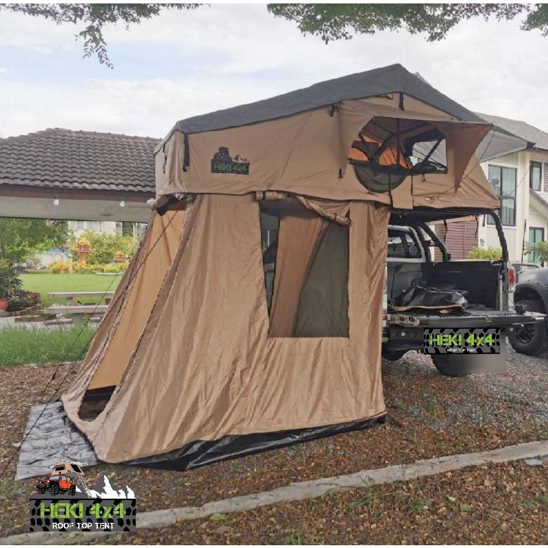 เต็น​ท์หลังคารถ  roof top tent RTT-3 ขนาด1.4 ( HEKI4x4 Thailand) มี 2 ส่วนตามรูป