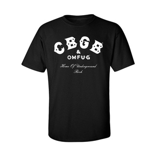 เสื้อยืดครอปใหม่ เสื้อยืดผ้าฝ้าย พิมพ์ลาย CBGB OMFUG Punk Rock CBs Underground สีดํา แฟชั่นฤดูร้อน สําหรับผู้ชาย ไซซ์ S-