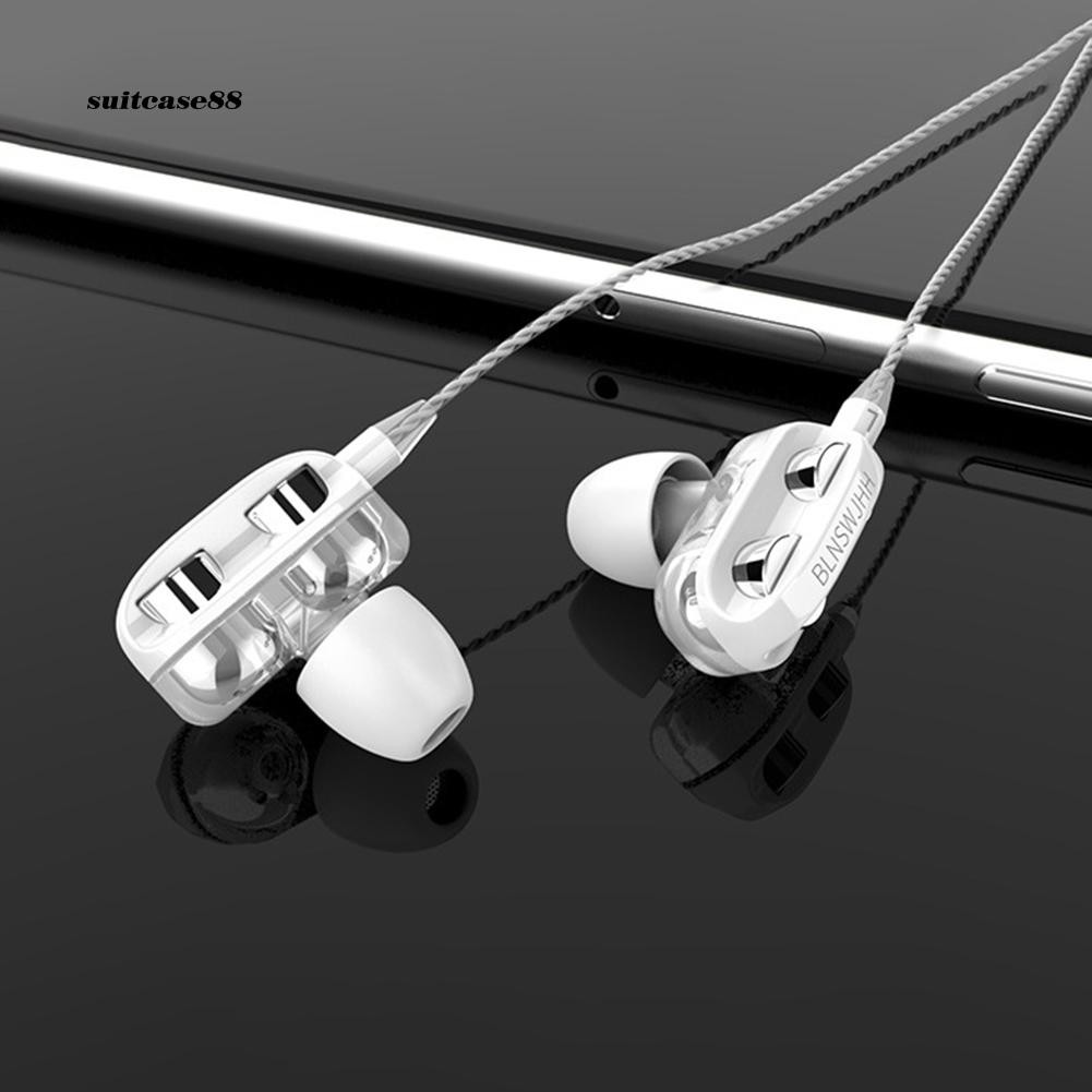 Stcs♥HiFi Heavy Bass Stereo Sports Earbuds Wired Inear Earphones with