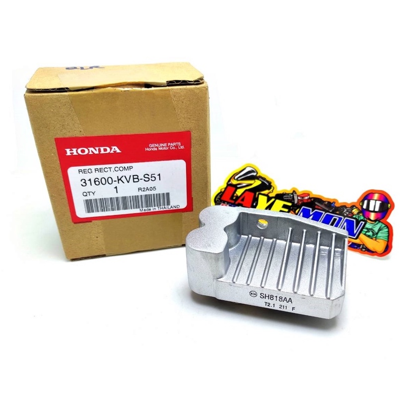 แผ่นชาร์ต ตัวชาร์จไฟ ของแท้เบิกศูนย์ Honda เวฟ125iปลาวาฬ ตัวชาร์จ125 Click110i Scoopy-i 2012 รหัส 31