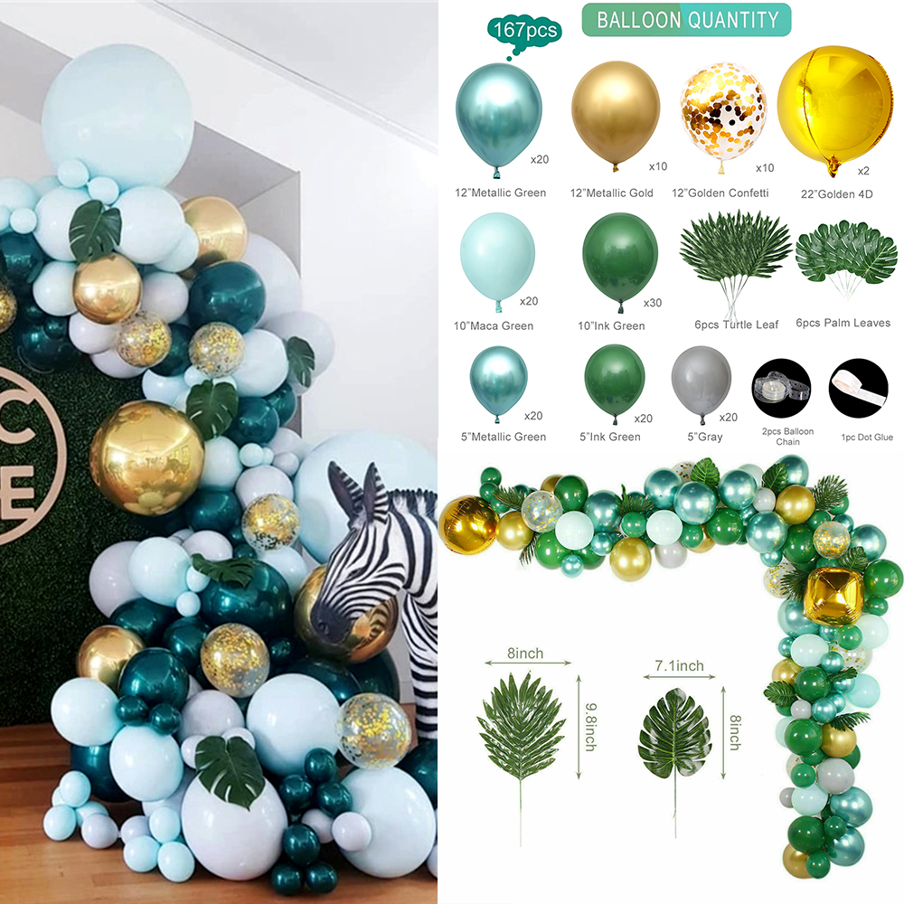 107-167 Piece Balloon Arch & Garland Decorating Kit - Birthday Wedding Party (Macaron Colors)