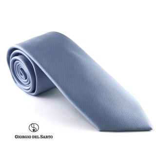 Giorgio Del Sarto Necktie Blue with Fabric Texture เนคไทสีฟ้ามีเท็กเจอร์