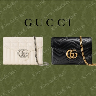 Gucci/ GG/ Marmont กระเป๋าถือควิลท์มินิ