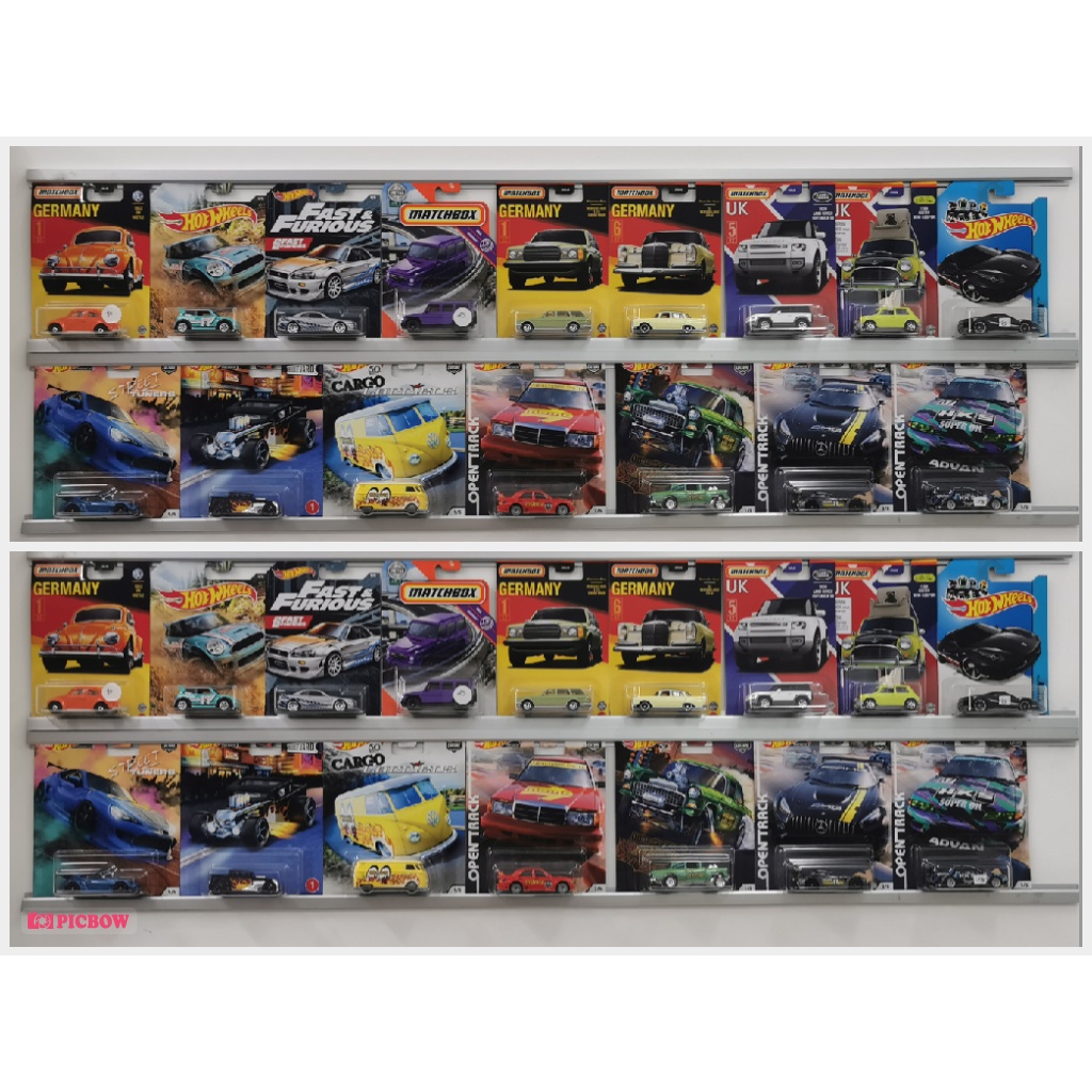 | Hotwheels ชั้นวางบลิสเตอร์ แนวนอน ยาว 1 เมตร