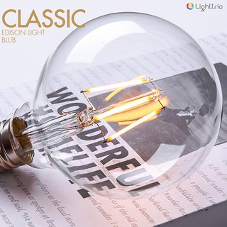 Lighttrio หลอดไฟวินเทจ LED Bulb 6W ไฟตกแต่ง แสง warm white รุ่น LED-LVG125-6W/LTO