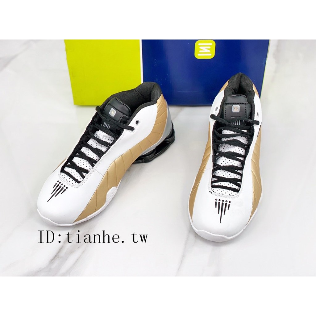 nike shox bb4 white red