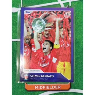 Topps 2022 รุ่นพิเศษ ฉลอง UCL ครบ 30 ปี Gerrard