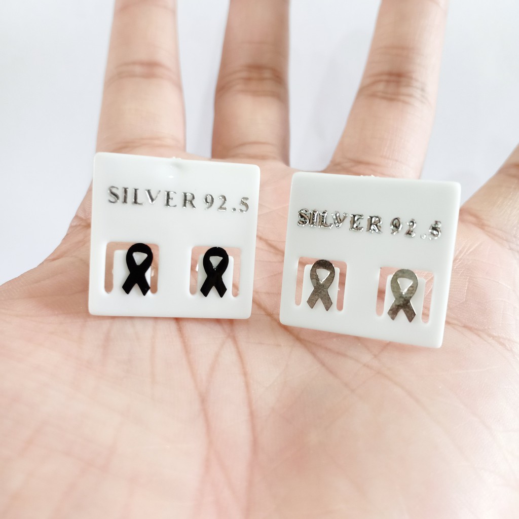 ต่างหูเงินแท้  Bow Earrings 92.5% (โบว์)