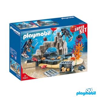 Playmobil 70011  SuperSet Tactical Dive Unit แอ็คชั่นฟิกเกอร์  ซุปเปอร์เซ็ต นักล่าสมบัติใต้น้ำ