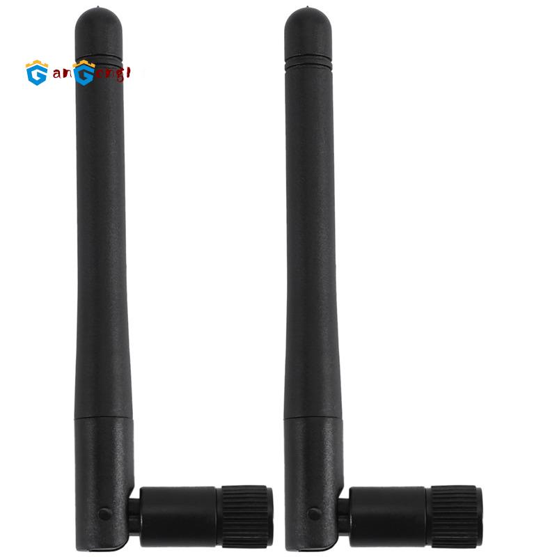 2pc 2.4G/5G/5.8GHz 5Dbi Omni WIFI เสาอากาศ RP SMA ชายปลั๊กสําหรับ Router ราคาขายส่งเสาอากาศ Wi-Fi