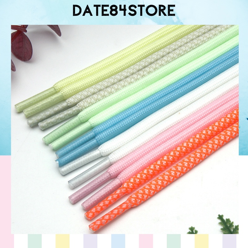 เชือกผูกรองเท้าทรงกลมหลากสีคุณภาพสูง ยาว 120cm Date84store