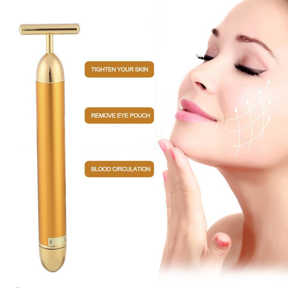 เครื่องนวดหน้ารุ่นล่าสุด Energy Beauty Bar Slimming Face Massage Tool Facial Beauty Roller Vibration Massager Stick Lift