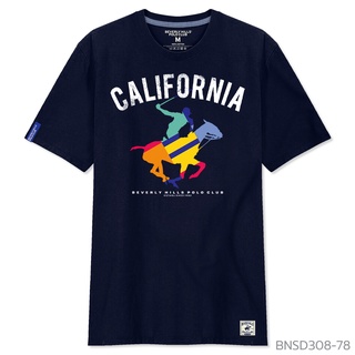 【2022New】Beverly Hills Polo Club เสื้อยืดคอกลมแขนสั้น รุ่น BNSD308