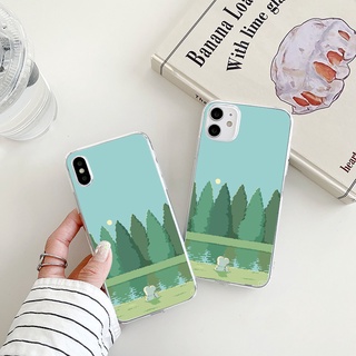 little rabbit เคสไอโฟน 11 pro max 8 cuteness พลัส เคส iPhone 7 13 14 12 8 plus se2020 cover 11 pro max Xr Xs X case นิ่ม